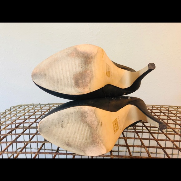 ALDO Black Rocker Grommet Ankle Boots sz 7 - Picture 7 of 7